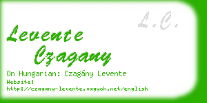 levente czagany business card