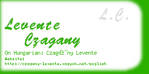 levente czagany business card